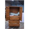 Image 2 : Wooden Armoire (73" H x 44" W x 23" D)