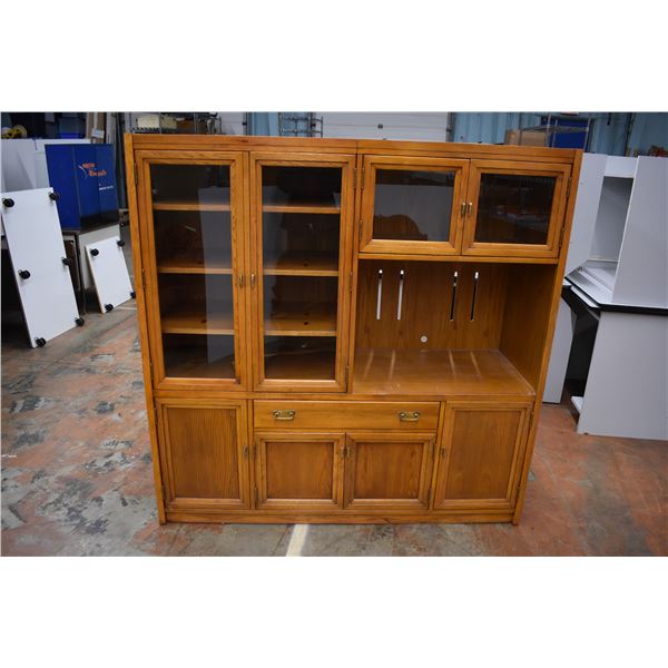 Solid Wood Entertainment Center (60" W x 60" H x 20"D)