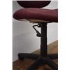 Image 3 : Burgundy Adjustable Office Chair - condition may vary