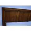 Image 2 : Vintage Pecan Wood Headboard (60" W x 40" H) with Metal Frame