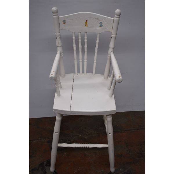 Vintage Wooden High Chair