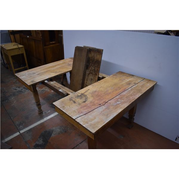 Vintage Expandable Wooden Kitchen Table