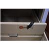 Image 2 : Metal Filing Cabinet with Keys (53" H x 27" D x 18" W)