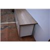 Image 2 : Very Heavy Metal Filing Cabinet Desk (2 Drawers Won't Open) (65" Long)
