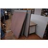 3 Large Office Dividers (2 Standing, One No Legs) (5' x 5')
