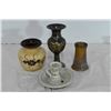 Image 4 : Assorted Candle Holders, Vases & Ashtrays