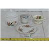 Image 1 : 2 Tea Cups, Royal Standard China Plate, Avon Candle Holder