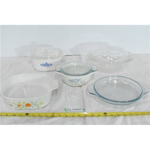 Baking Dishes & Extra Pyrex Lids