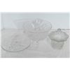 Image 2 : Assorted Glass Bowls, Ash Trays, Serving Tray & Candy Dish