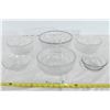 Image 1 : 6 Assorted Glass Bowls