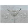 Image 1 : Punch Bowl w/ 6 Glasses & Scoop
