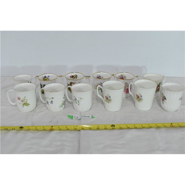 12 Misc. Lot of China Cups