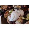 Image 3 : Various wooden snow man decor, and a chicken