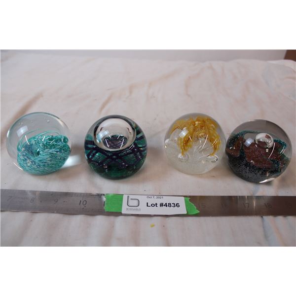 Caithness glass paperweight orbs