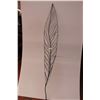 Giant metal leaf house decor 68” tall