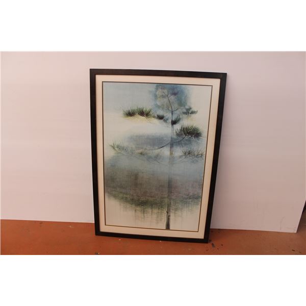 Framed tree painting 29.75”x42.5”