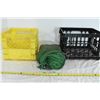 2 Plastic Crates & Old Tent