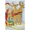 Image 4 : 3 Reindeer Wooden Lawn Ornaments