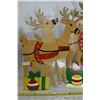 Image 3 : 3 Reindeer Wooden Lawn Ornaments