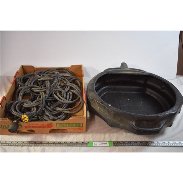 Oil Drain Pan and Extension Cord