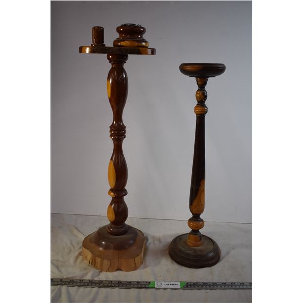 Hand-Carved Wooden Ashtrays