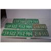 Image 1 : 4 Pairs of Matching 1969 Sask License Plates