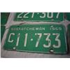Image 2 : Lot of 9 1969 Sask License Plates