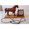 Image 3 : Horse sculpture and clock (working)