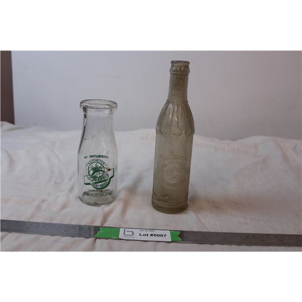 Hills dairy product bottle & Starlites bottlers bottle
