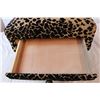 Image 3 : Vintage leopard print foot stool with drawer