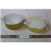 Image 1 : Green Pyrex bowls - with lids