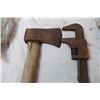 Image 2 : Oxhead hatchet, 152mm spikes and ferrules, vintage wrench