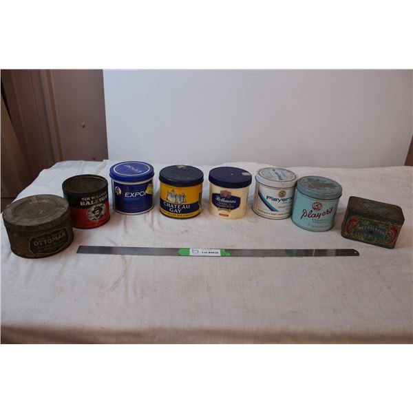 Vintage tobacco tins