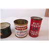 Image 3 : Vintage tins; tobacco, grease, sugar, baking powder