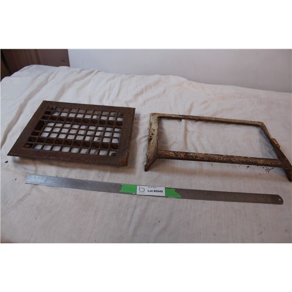 Cast iron air duct cover