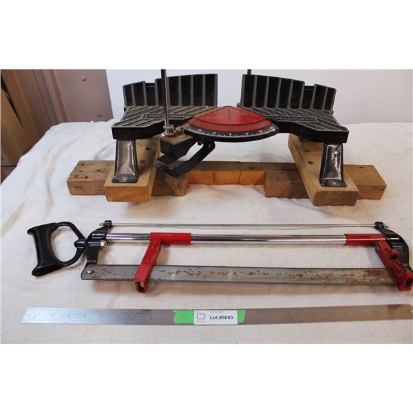 Hand saw & craftsman miter box