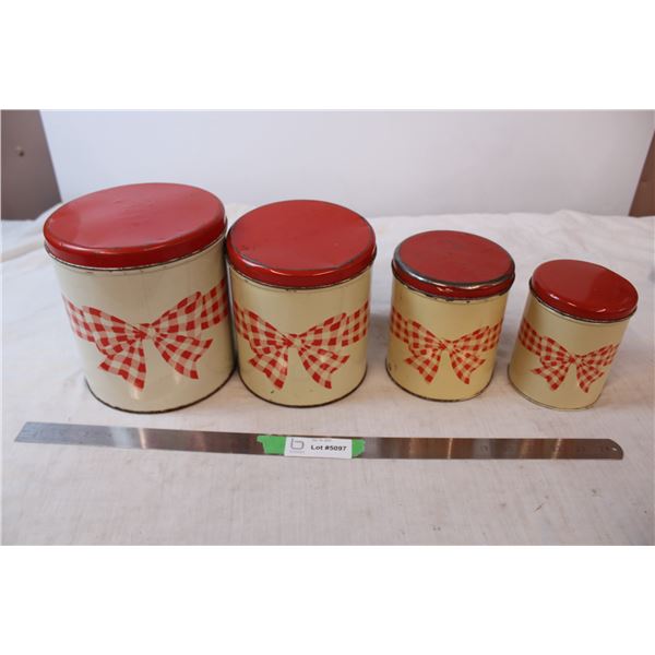 Set of storage tins