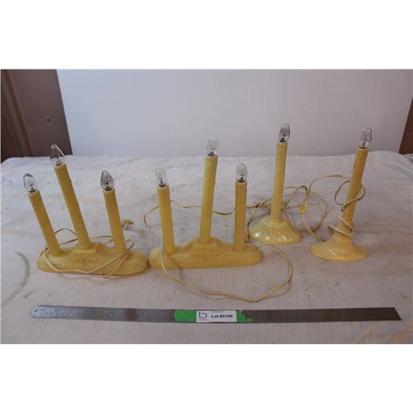 plastic electronic candle sticks (working)