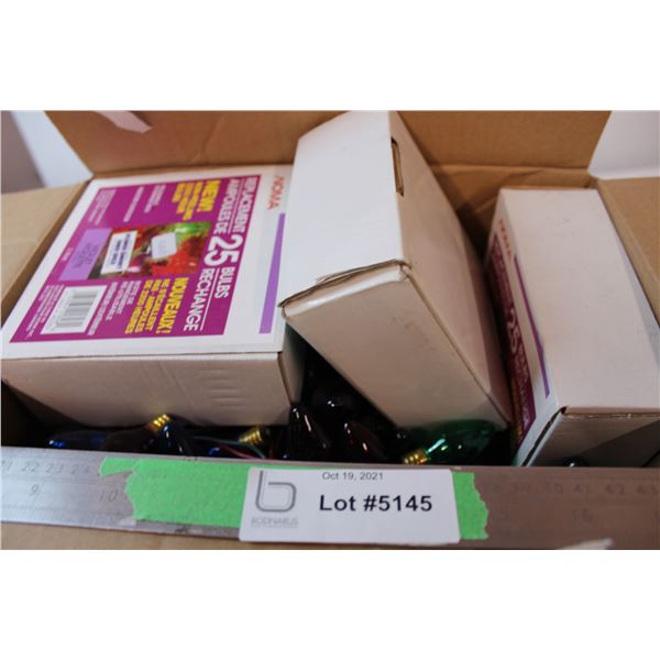 Box of holiday lights