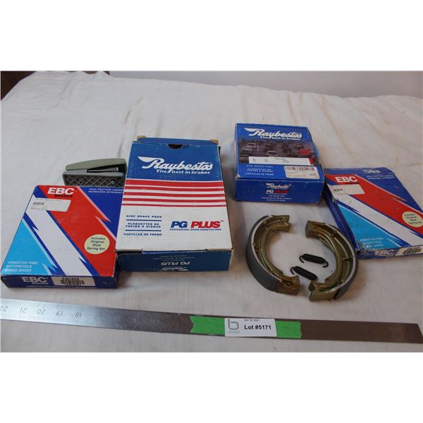 EBC brake shoes, stapler