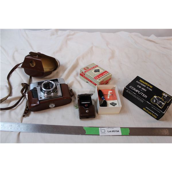 Agfa-matic ii prontormator camera in case and accessories