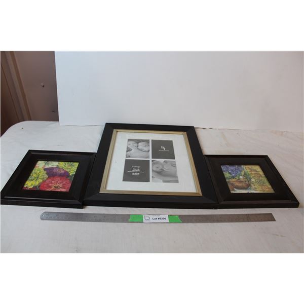 11x14 collage frame & two 9.5x9.5 frames