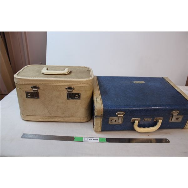 Two vintage storage containers