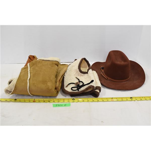 Halloween costume - kids vest + jacket + slightly bigger jacket + hat