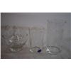 Image 3 : 8 Piece Etched Glass Cups and Small Bowls - new in original box