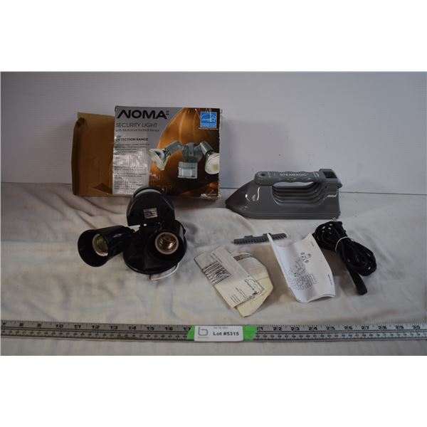 Steamer Iron and Security Light