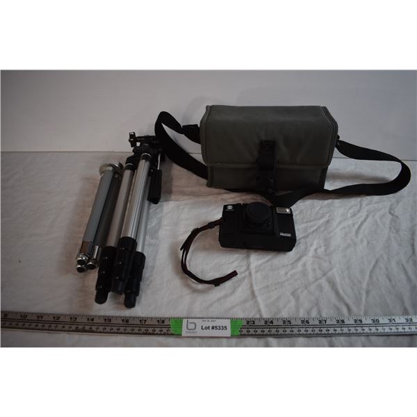 Minolta Talker Camera with Case and 2 Tripods