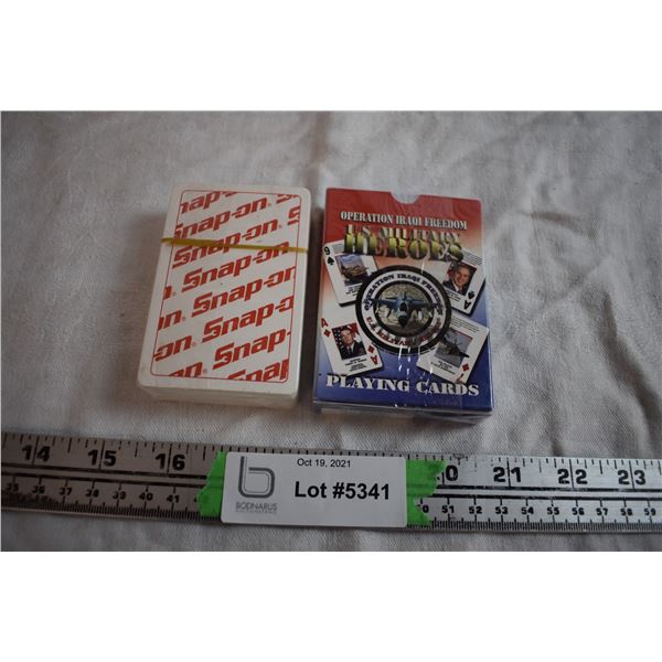 Snap-On and US Military Heroes Playing Cards