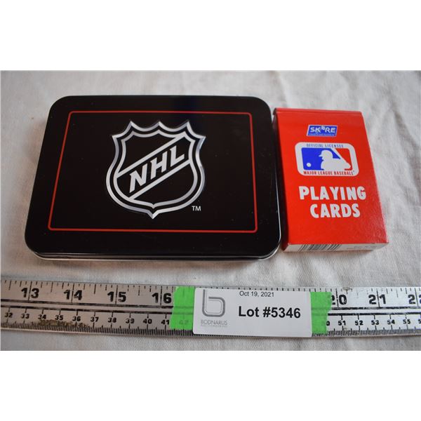 NHL and MLB Playing Cards