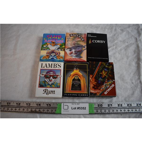 Alcohol and Tobacco Playing Cards